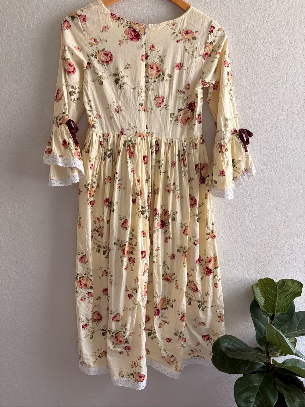 Women’s Dress Colonial Historic Style Williamsburg Inspired Prairie Maxi - Picture 5 of 9